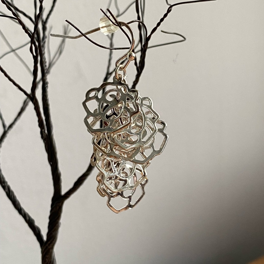Stacked Flower Earrings